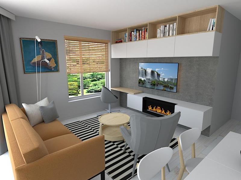 Aranżacja małego salonu z jadalnią