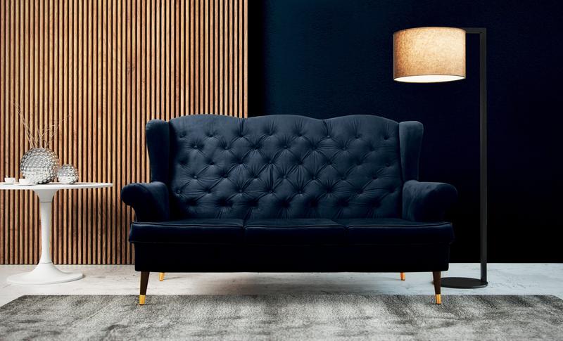 Aranżacja salonu z granatem