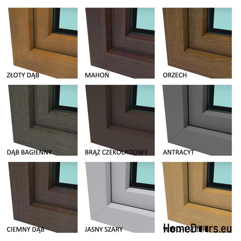 Brązowe okna w stylach architektonicznych