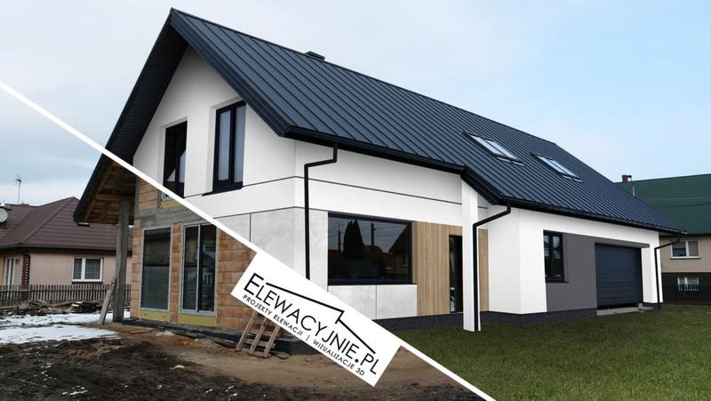 Drewniane akcenty elewacji