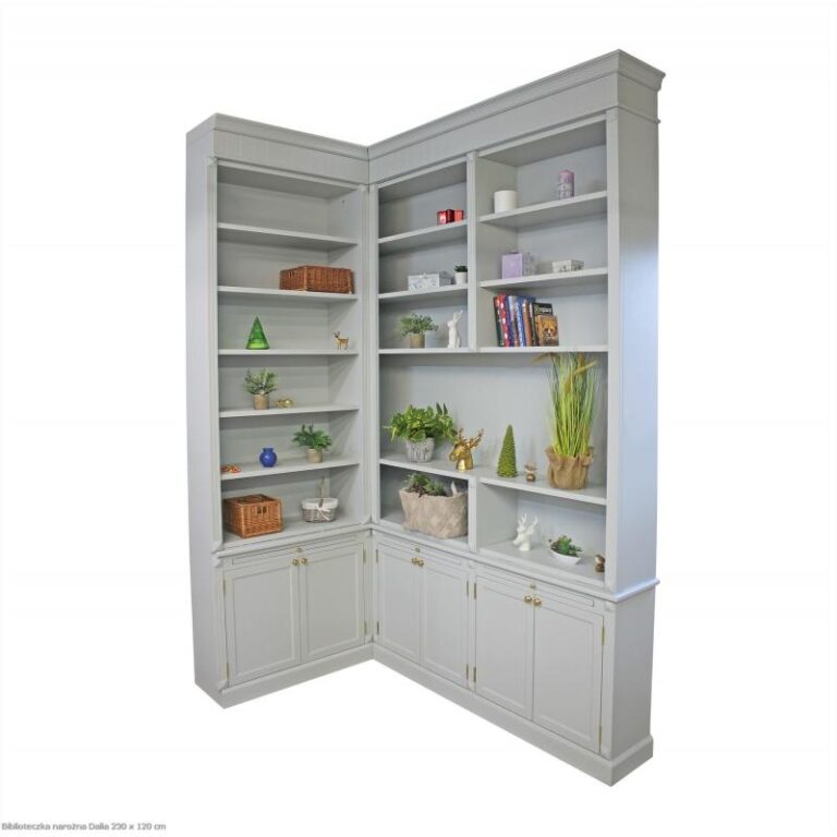 Biblioteczka narożna – sprawdź, jak może odmienić Twoją przestrzeń do czytania