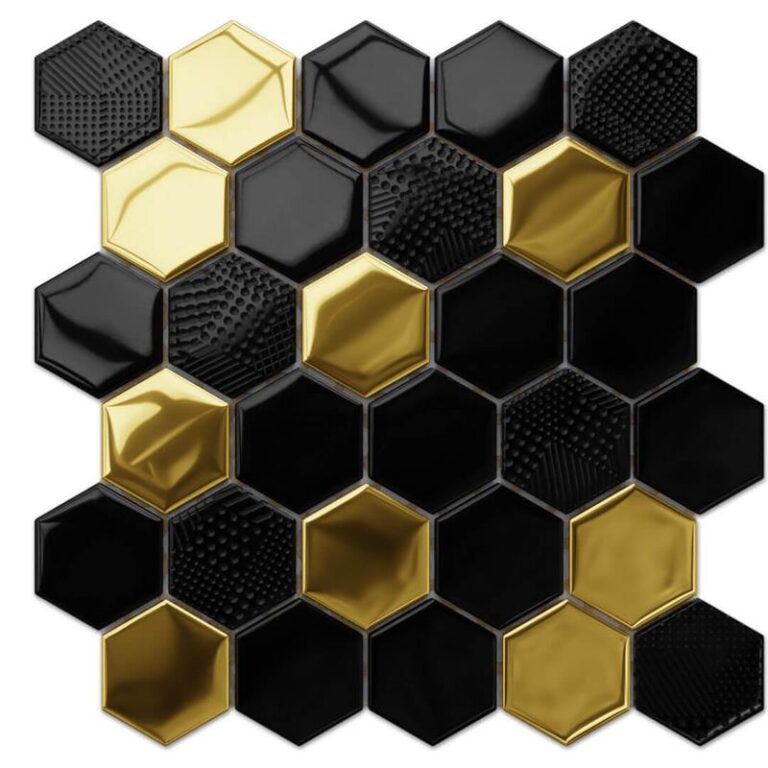 Mozaika miedziana heksagon – odkryj, dlaczego podbija serca miłośników aranżacji wnętrz