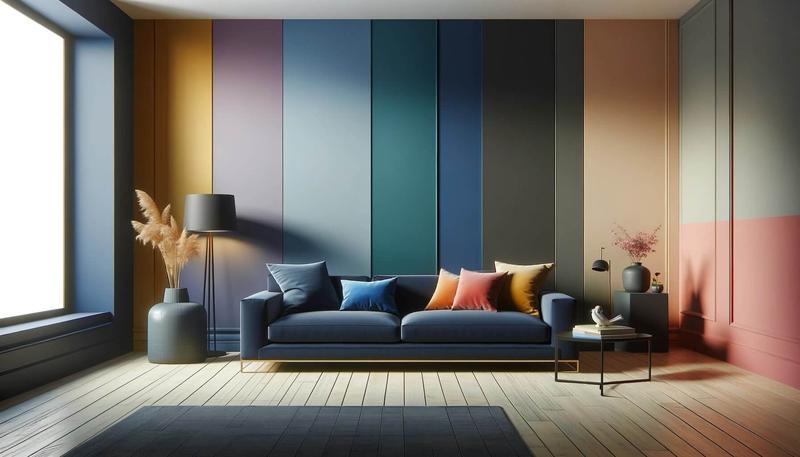 Odkryj 7 najlepszych kolorów, które idealnie komponują się z granatową ścianą w salonie – inspiracje na każdą porę roku