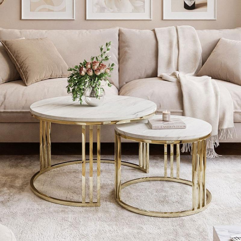 Okrągły stolik z półką – idealny element do minimalistycznego wnętrza?