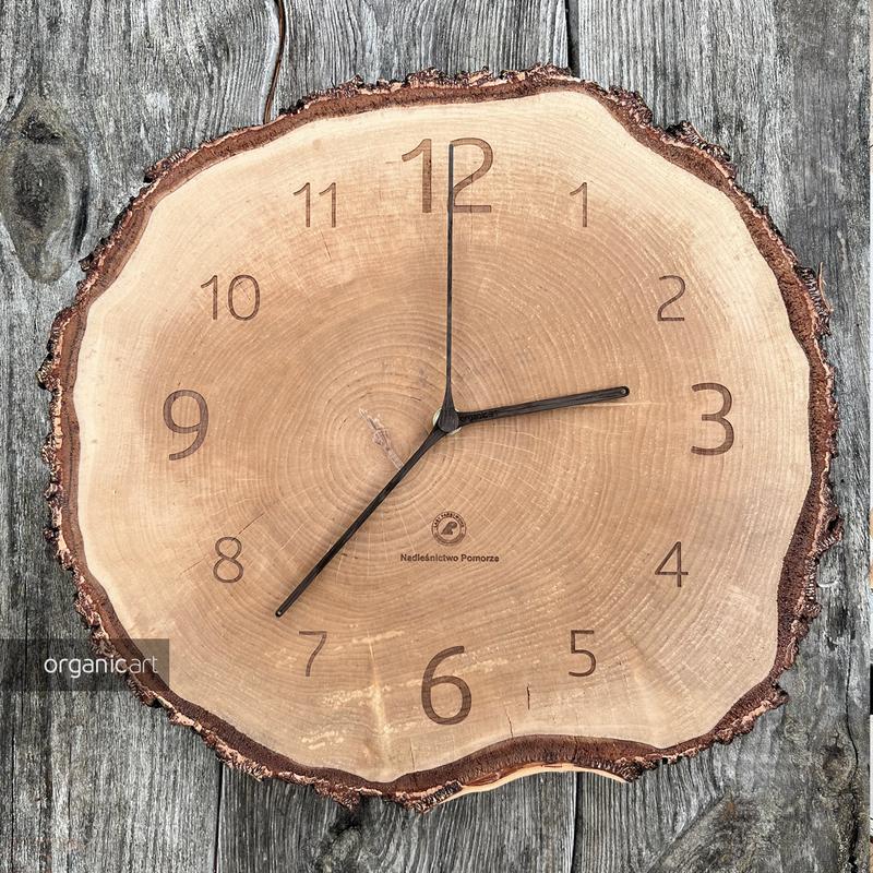 Nowoczesne drewniane zegary ścienne