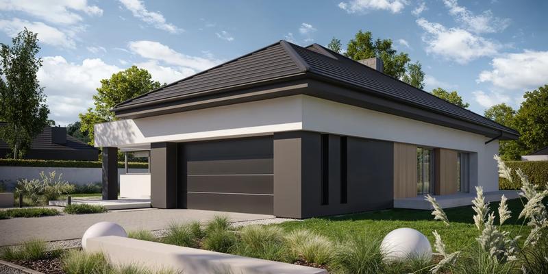 Projekty domów z wiatą garażową