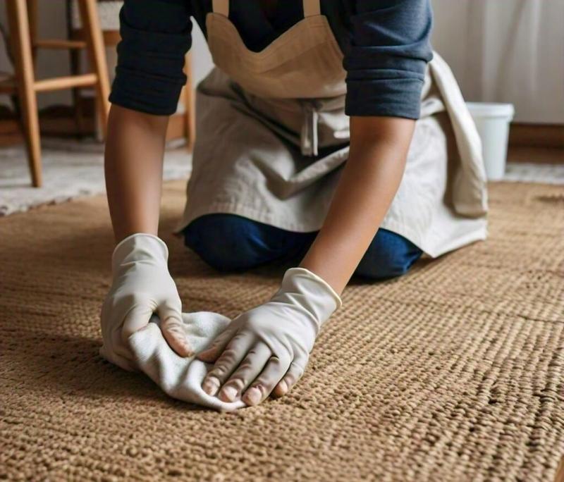 Czyszczenie dywanu z juty