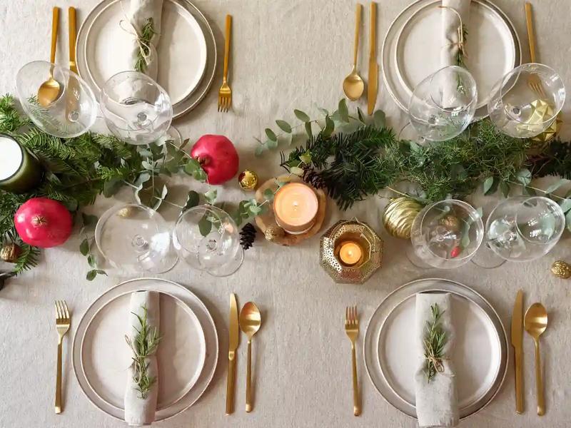 Świąteczne dekoracje stołu