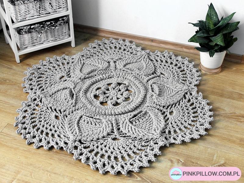 Prostokątny dywan DIY