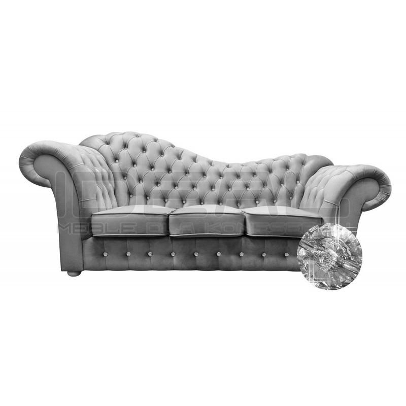 Sofa glamour z funkcją spania