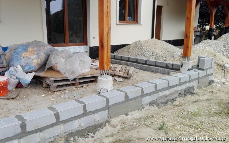 Wykończenie murka na tarasie