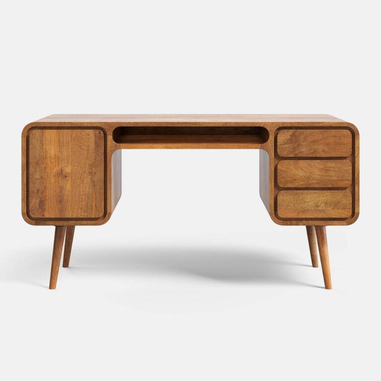 Biurko z drewnianym blatem – stwórz idealne miejsce do pracy w swoim domu