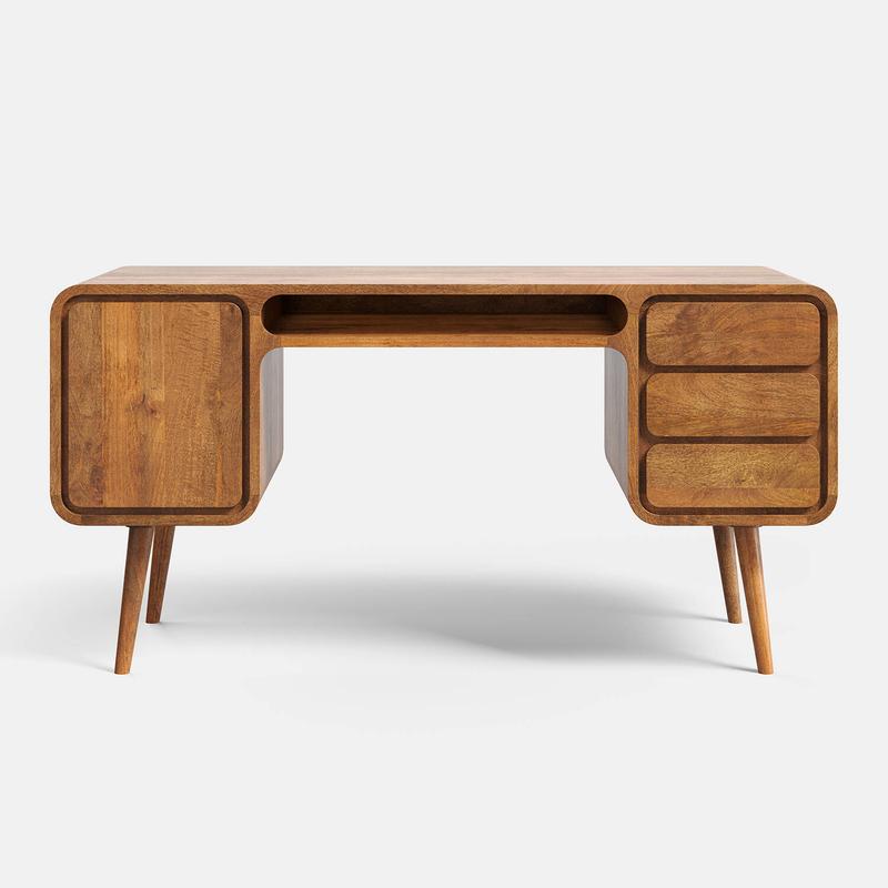 Biurko z drewnianym blatem – stwórz idealne miejsce do pracy w swoim domu