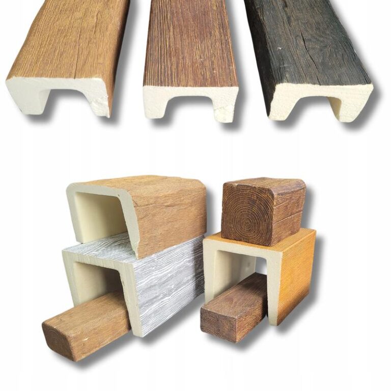 Stylowe wnętrze z imitacją belki drewnianej ze styropianu – proste i efektowne rozwiązanie