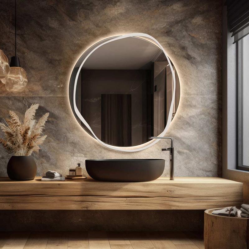 Aranżacje łazienek z lustrem