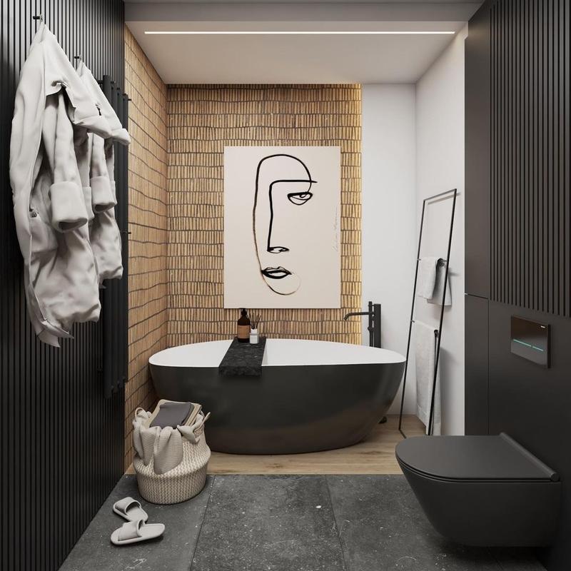 Naturalne materiały w łazience