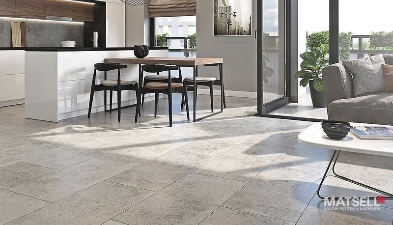 Podłoga w kuchni i salonie