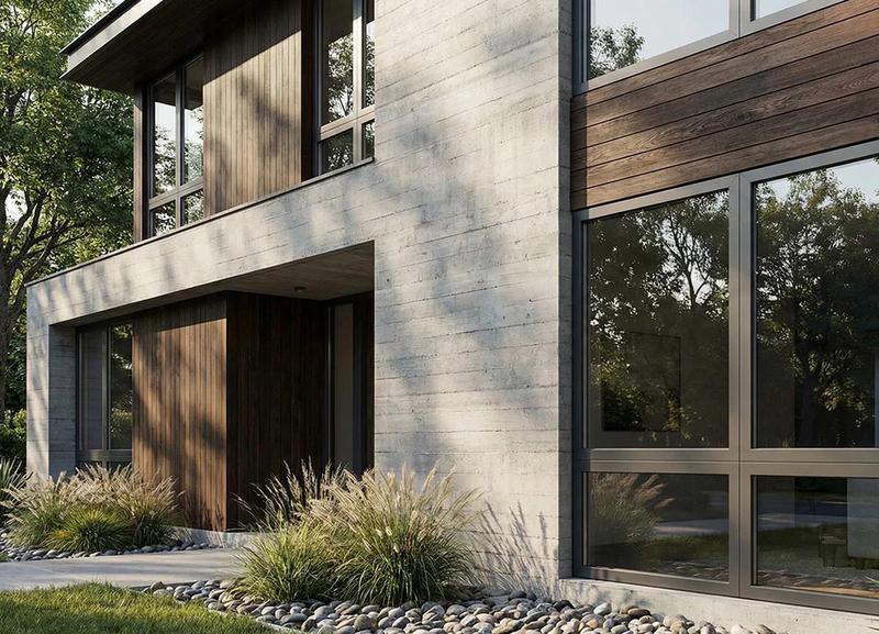 Czarne okna w elewacji: Klucz do harmonii z różnymi stylami architektonicznymi