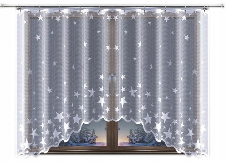 Firany w gwiazdki: Odkryj, dlaczego to idealny wybór na Twoje okno