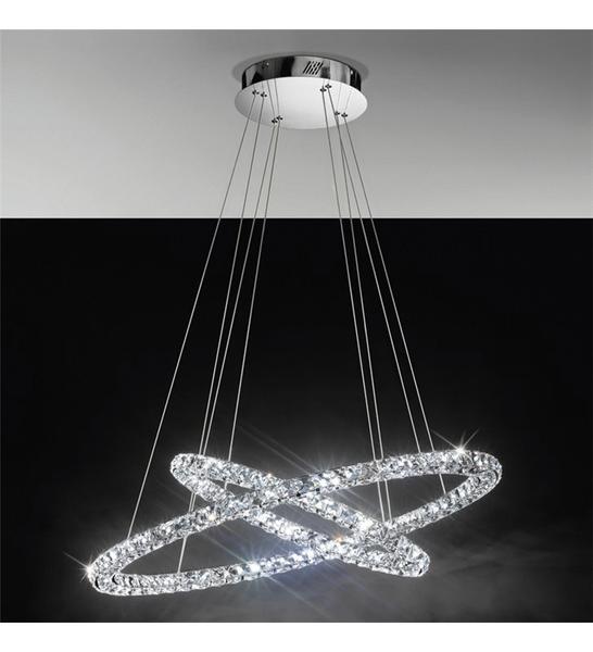 Lampy sufitowe z kryształkami